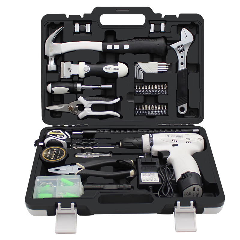 Ruide Ruide household lithium electric drill tool combination tool repair tool set RD9086