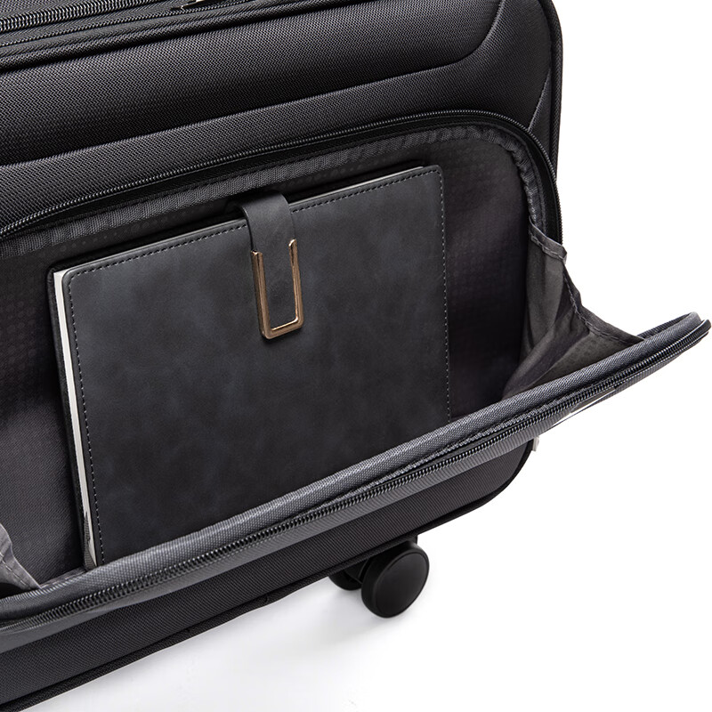 Walker Shop Light Luxury Brand Luggage Women's Carry-on Case Men's Small Lightweight Business Travel Trolley Suitcase Dark Gray 18-inch Carry-on Case