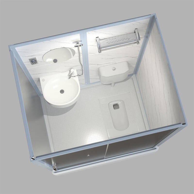 Jomoo's new integrated shower room bathroom integrated toilet mobile integrated bathroom household partition door waterproof toilet 140*110 squat style without steam
