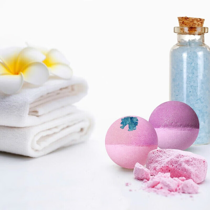 LUSH's preferred explosive bath salt balls 64g bath salt bubble bombs 12 colors bath bombs bubble balls 24 fixed 12 flavors 2 each 64g/each