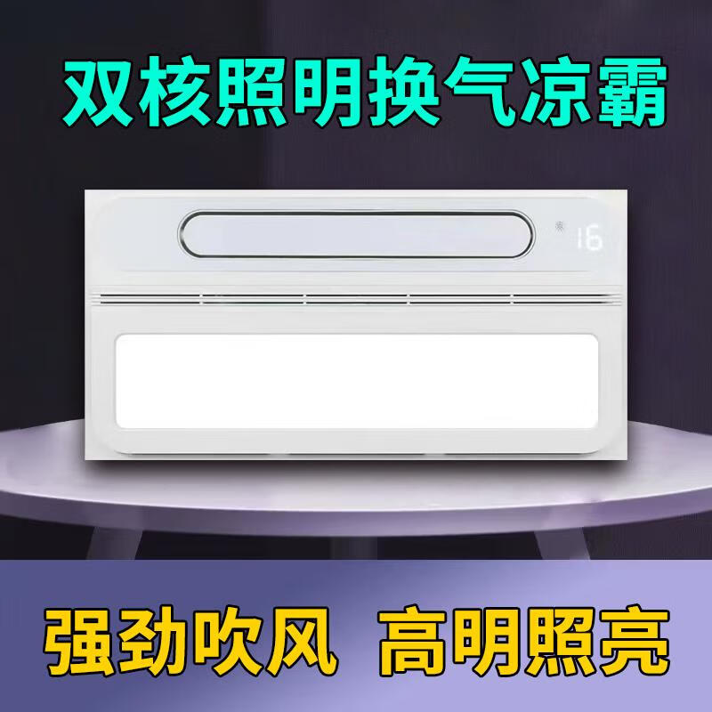 Renjuyi official Qianke Liangba kitchen special embedded integrated ceiling cooling fan ceiling lighting two-in-one gold medal JP-305 Liangba new model 300*300mm