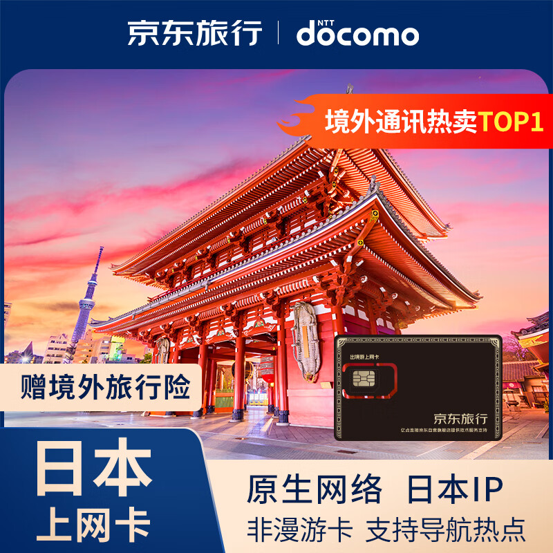 Japanese internet card, phone card, high-speed traffic card, 4G network sim card, 15-day 10GB total package