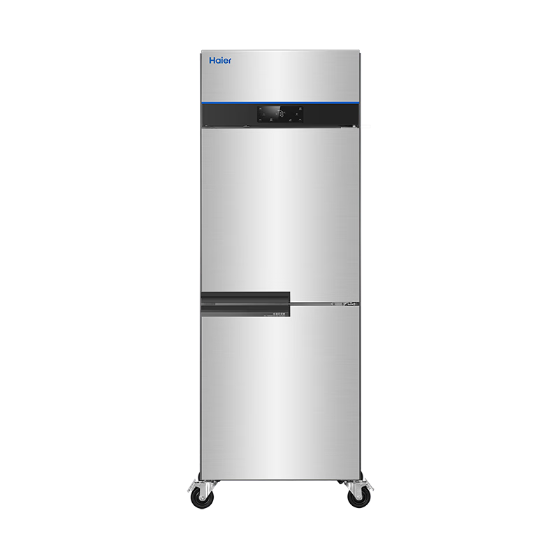Haier frost-free air-cooling, first-level energy efficiency, four-door freezer, commercial kitchen refrigerator, large-capacity stainless steel vertical refrigeration and fresh-keeping cabinet, freezing and quick-freezing cabinet, hotel kitchen, new top-of-the-line double-door freezer/refrigeration 304 stainless steel EPP sterilization 507