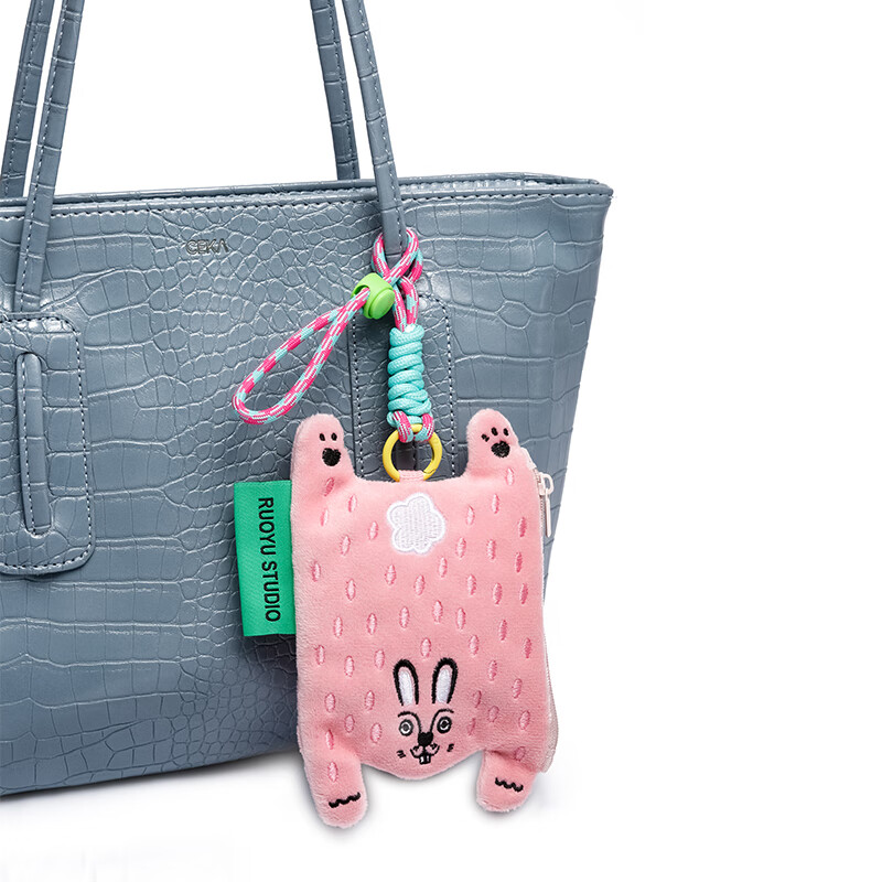 DL Fat Donglai's same key bag Ruoyu Workshop RUOYUSTUDIO original design cute animal fabric little tiger