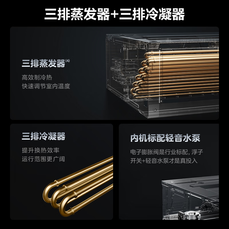 Hualing central air conditioner embedded household one-to-four multi-connection 6 HP super first-class energy efficiency three rooms and one living room suitable for 90~120 MJZ-140W-X6-HL