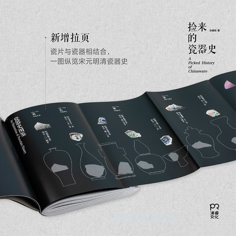 The Light of Ancient Porcelain + The History of Collected Porcelain (Set of 2 volumes) A new masterpiece by the famous porcelain master Tu Ruiming. Important moments in the history of Chinese porcelain are discovered from the accidentally picked up ancient porcelain fragments. Ceramic arts and crafts. Traditional culture.