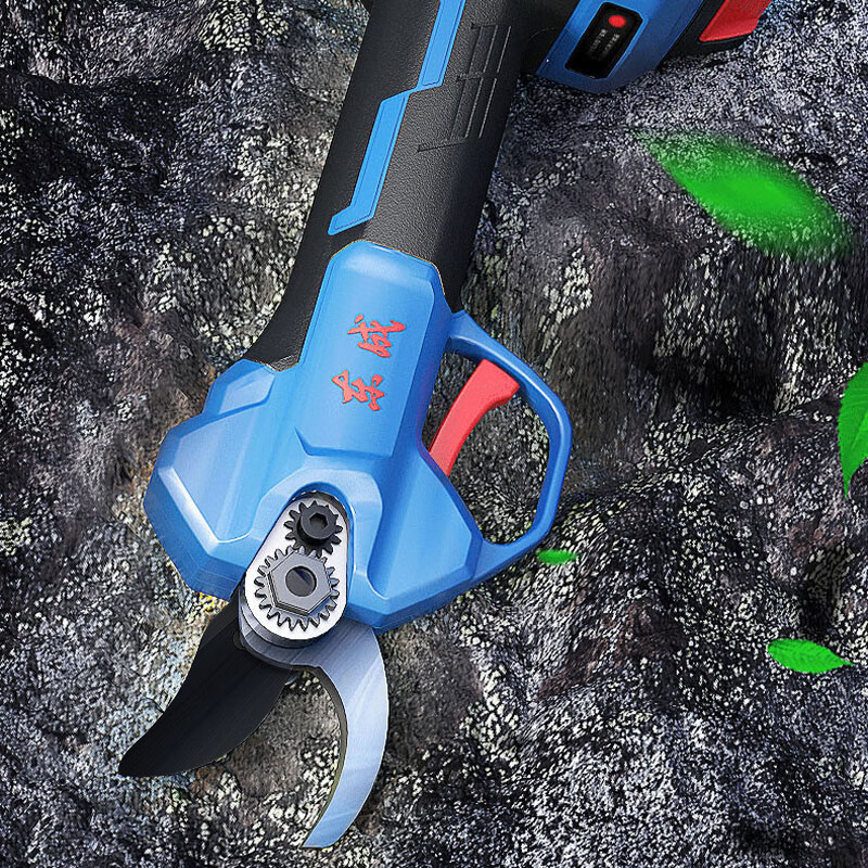Dongcheng Electric Scissors Fruit Tree Pruning Shears Handheld Rechargeable Garden Scissors 20V Lithium Electric Scissors 3.5CM Thick Branch Shears Electric Scissors DCYD3.5 1 Battery 2.0Ah Free Accessories + Blade