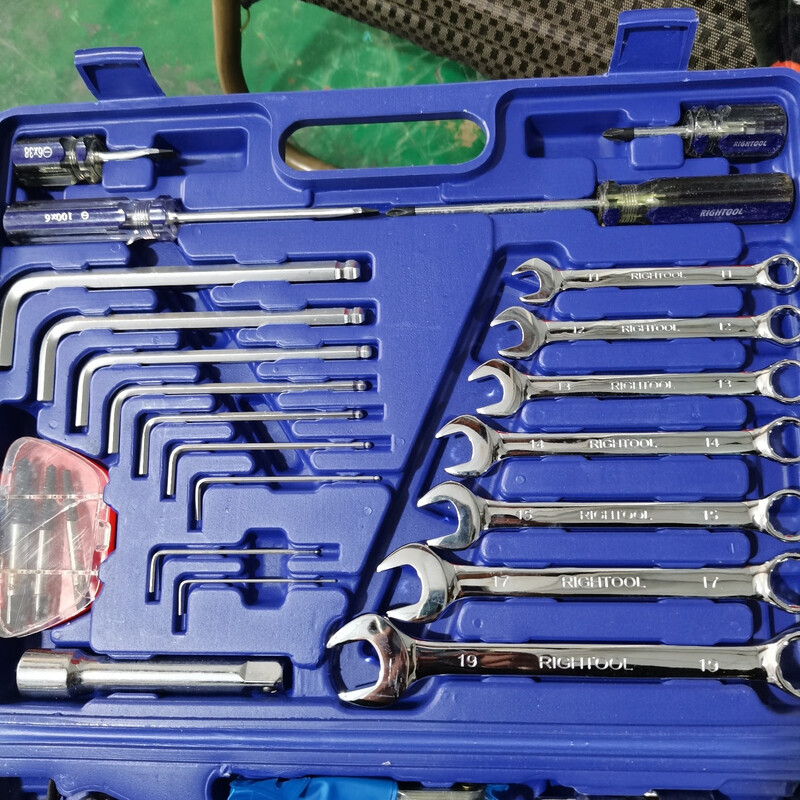 Renault brand 48-piece hardware tool box repair tool set electrician decoration storage box car multi-functional household