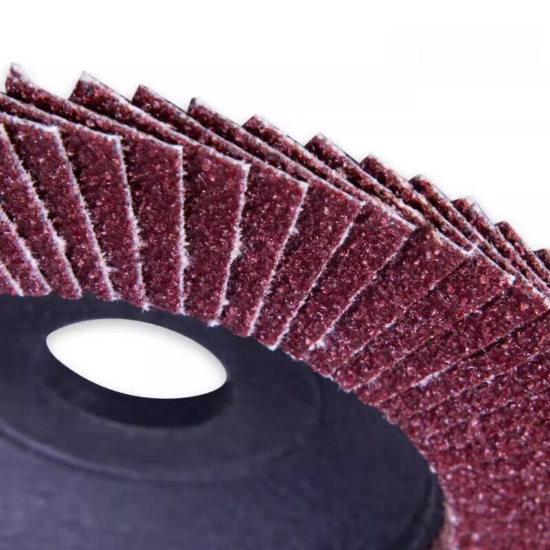 Dongcheng Bai impeller grinding disc louver blade thickened angle grinder polishing disc 100 thousand impeller white impeller polishing grinding wheel 1 piece plastic cover calcined corundum louver 80# 100*16*72