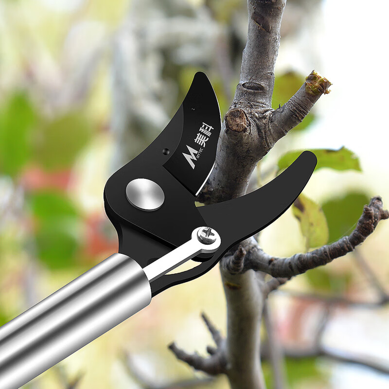 MYTEC high-altitude pruning shears, extended pruning shears, special scissors for branch cutting, stainless steel fruit tree shears, garden thick branch shears, gardening 1-meter pruning shears, stainless steel poles