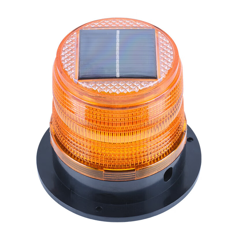 BAIGE solar warning light LED traffic construction vehicle night LED ceiling light strong magnetic yellow