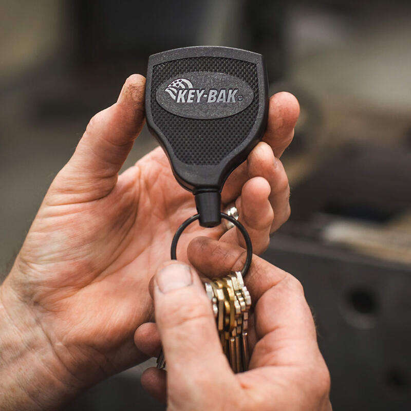 Key-bak SUPER48 Plus HD Keychain Retractable Black