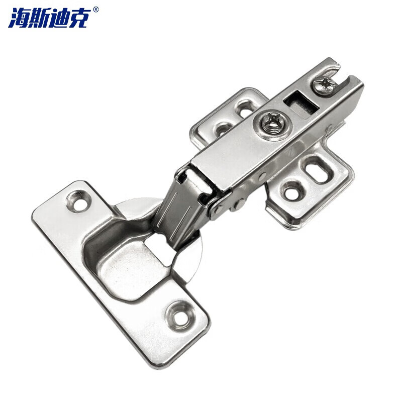 Hasdick Jingcang Distribution Hydraulic Hinge Spring Wardrobe Hinge Cabinet Door Cabinet Door and Window Accessories HKSY-99 Cold-rolled Steel Fixed Full Cover 5 pieces/piece (with screws)