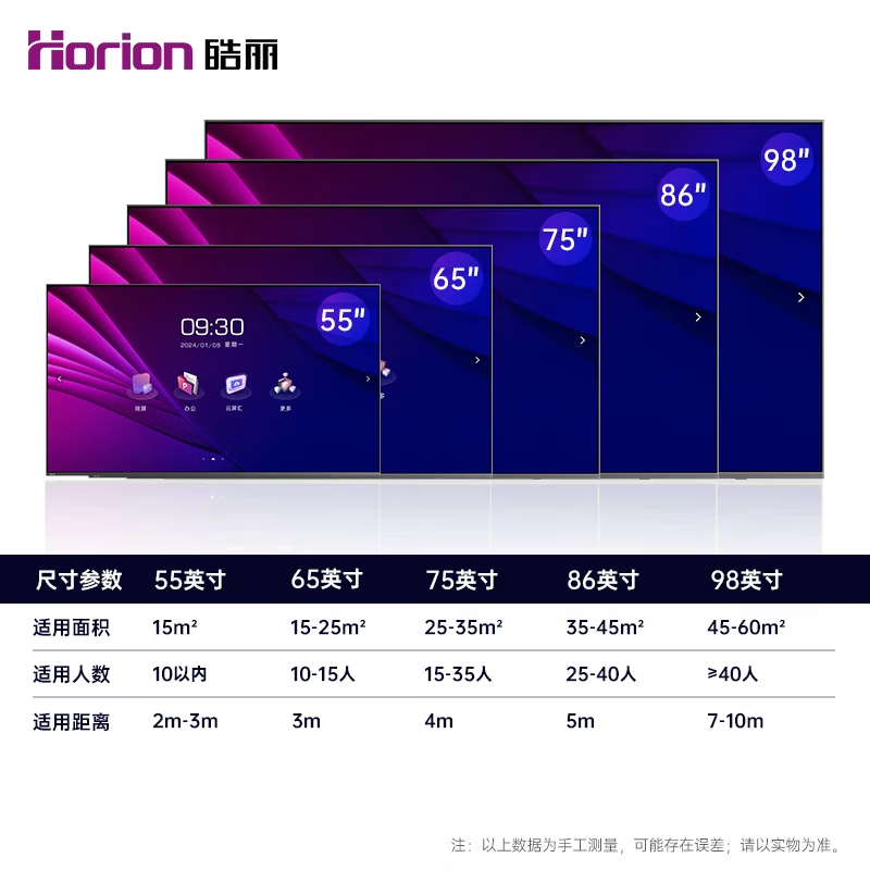 Haoli 65-inch conference TV all-in-one non-touch conference tablet all-in-one conference room display wireless 4K projection commercial TV teaching large screen 65H5+ wall-mounted