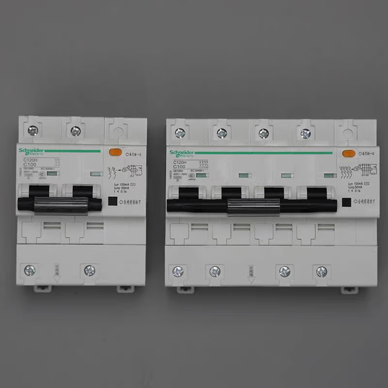 Schneider C120H leakage circuit breaker 63A80A100A125A with leakage protection circuit breaker 3P leakage protection 4px63A