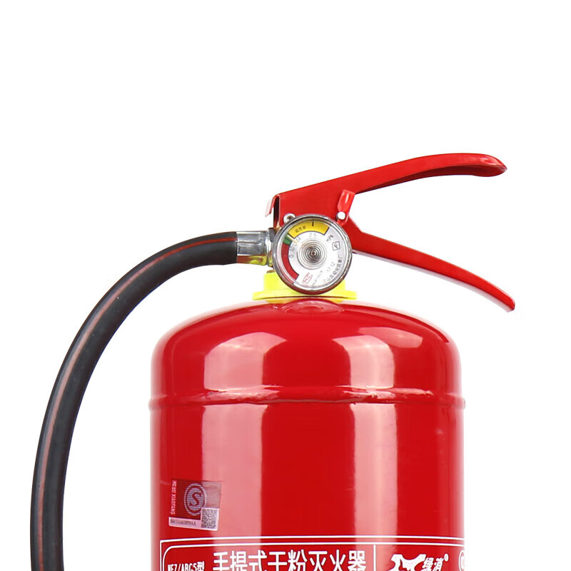Green Fire Huabao 1/2/3/4/5/8kg portable dry powder fire extinguisher 4kg for household vehicles ABC fire certification 50kg trolley fire extinguisher