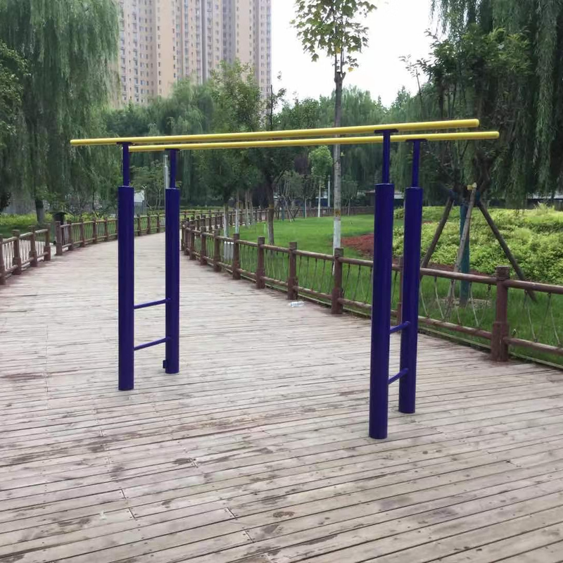 BOLUOKE Horizontal Bars Parallel Bars Uneven Bars Outdoor Outdoor School Home Community Plaza Outdoor Fitness Equipment Path 5. Medium Thick Parallel Bars (90mm Column Diameter)