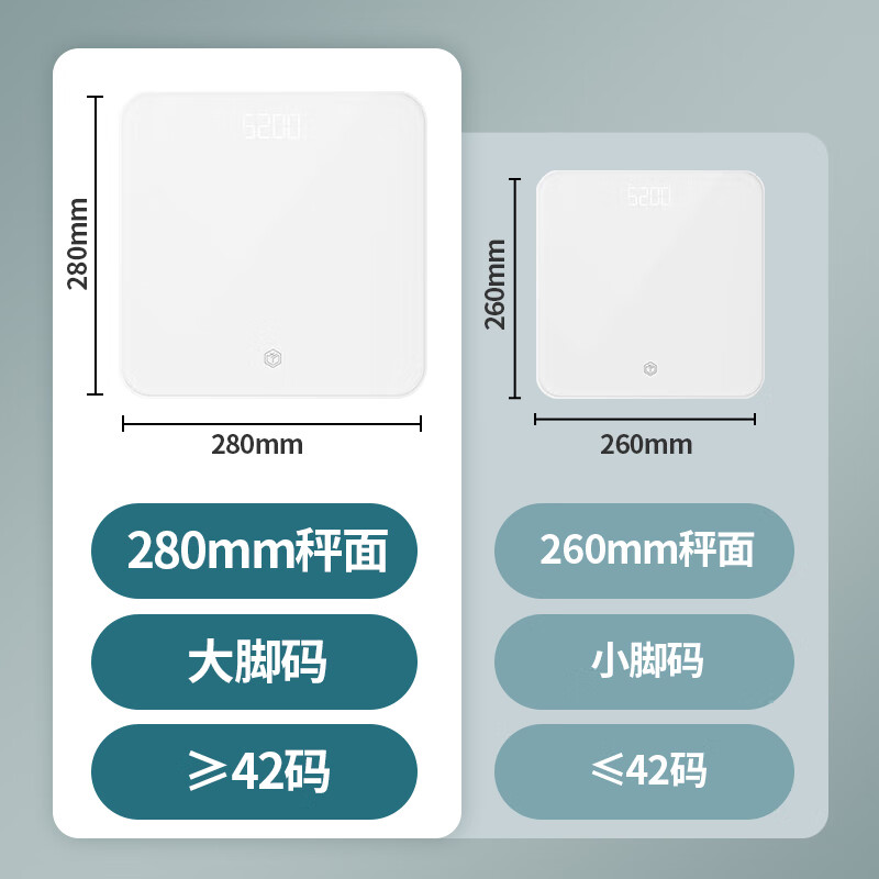Large-size smart scale made in Tokyo, 280 rechargeable smart electronic weight loss household high-precision human health data measurement shaping scale weight management