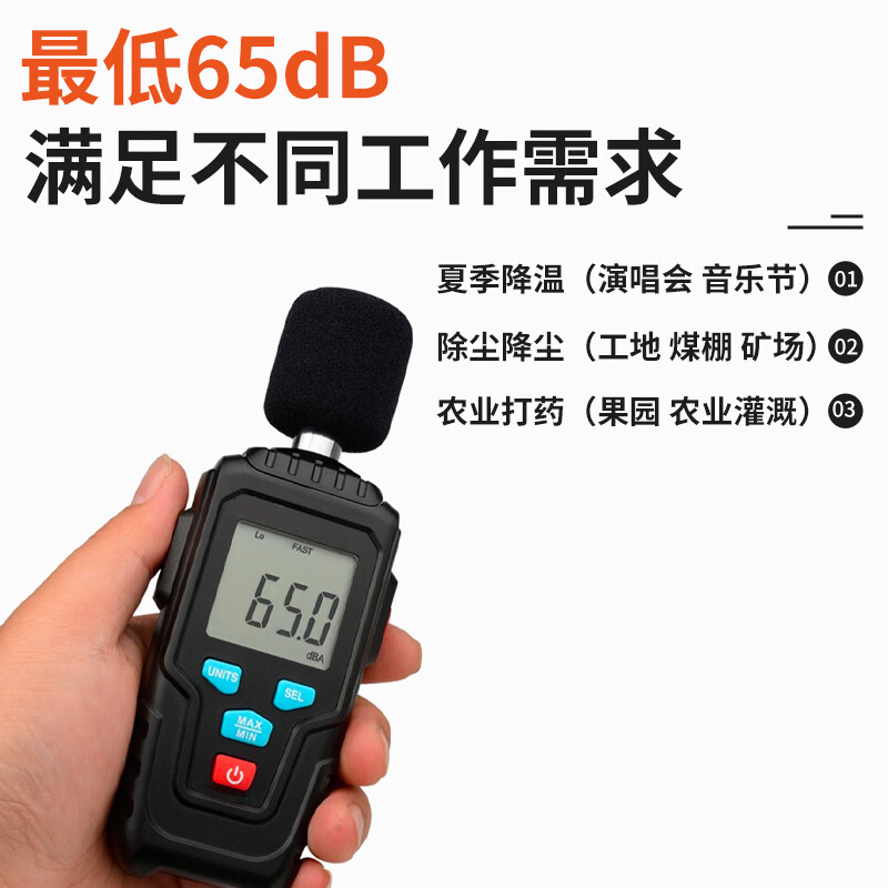 Funwutou customized fog cannon sprayer construction site dust removal cannon fog machine agricultural disinfection sprayer livestock deodorization cooling upgrade 20 meters manual