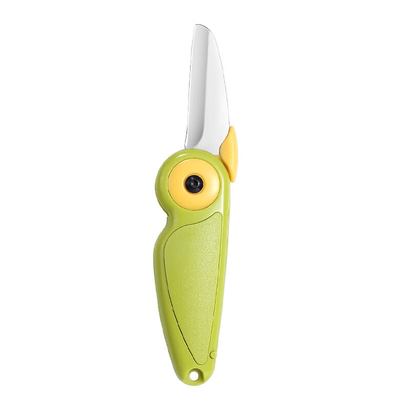 Meikejie multifunctional folding fruit knife portable mini version ultra-small dual-purpose two-in-one peeling scraper for dormitory students can pass security inspection/style Woodpecker