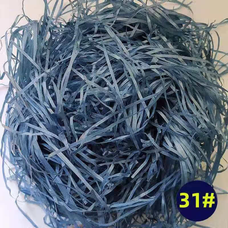 Raffia filling Internet celebrity gift box souvenir cushioning filling for boyfriend and girlfriend wedding candy bedding manufacturer wholesale wine red 500g super cost-effective