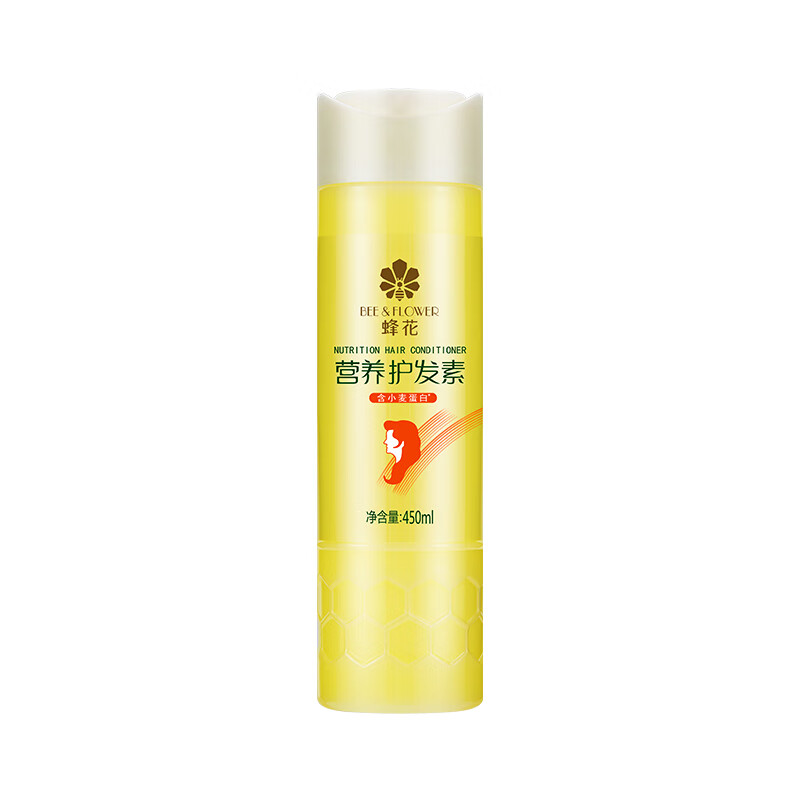 Bee Flower Smooth Conditioner 450ml Wheat Protein Nutritional Conditioner Repair Frizzy, Dry and Hydrating