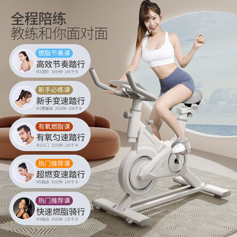 Xiaomi Shi Smart Spinning Bike Home Indoor Magnetic Control Exercise Bike Gym Equipment Ultra-Quiet Sports Bike S6 Flagship Model - No Watch, No Heart - All-inclusive Flywheel