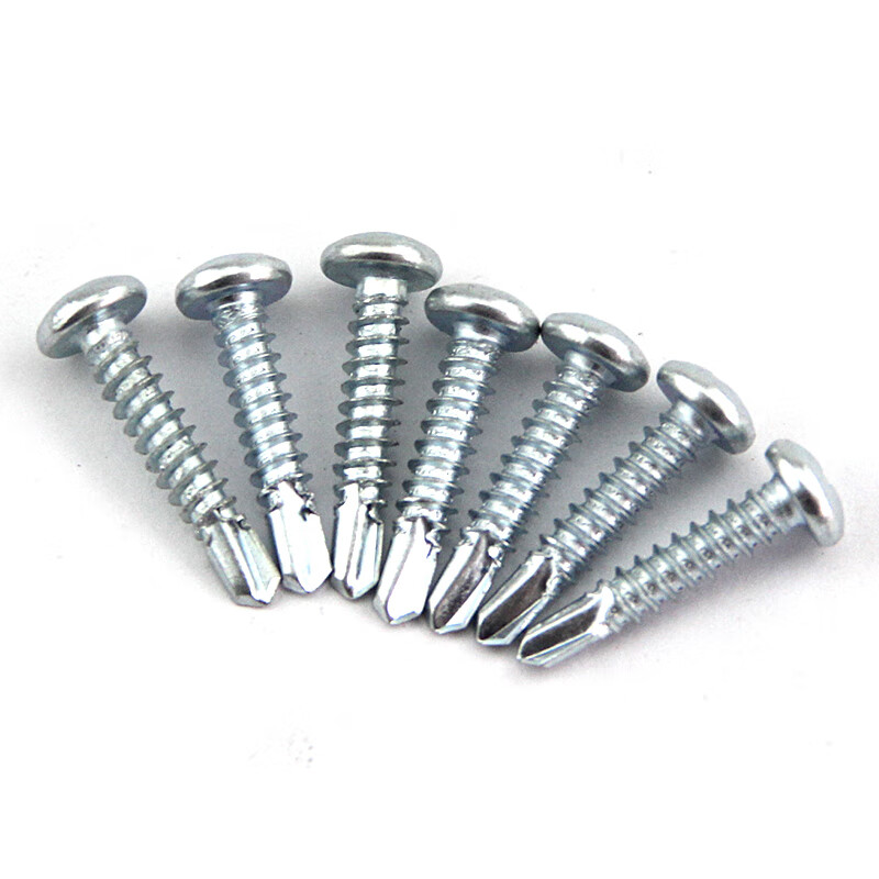 Ji Litian galvanized cross pan head self-tapping self-drilling screw semi-round head drill tail screw dovetail screw screw M4.2M4.8 4.2*50 about 259 pieces per kilogram, free batch head