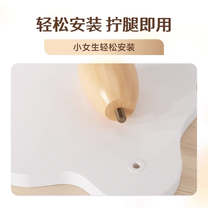 Wooden Shuangfu monitor elevated computer stand computer pad elevated office desk storage rack storage rack laptop stand