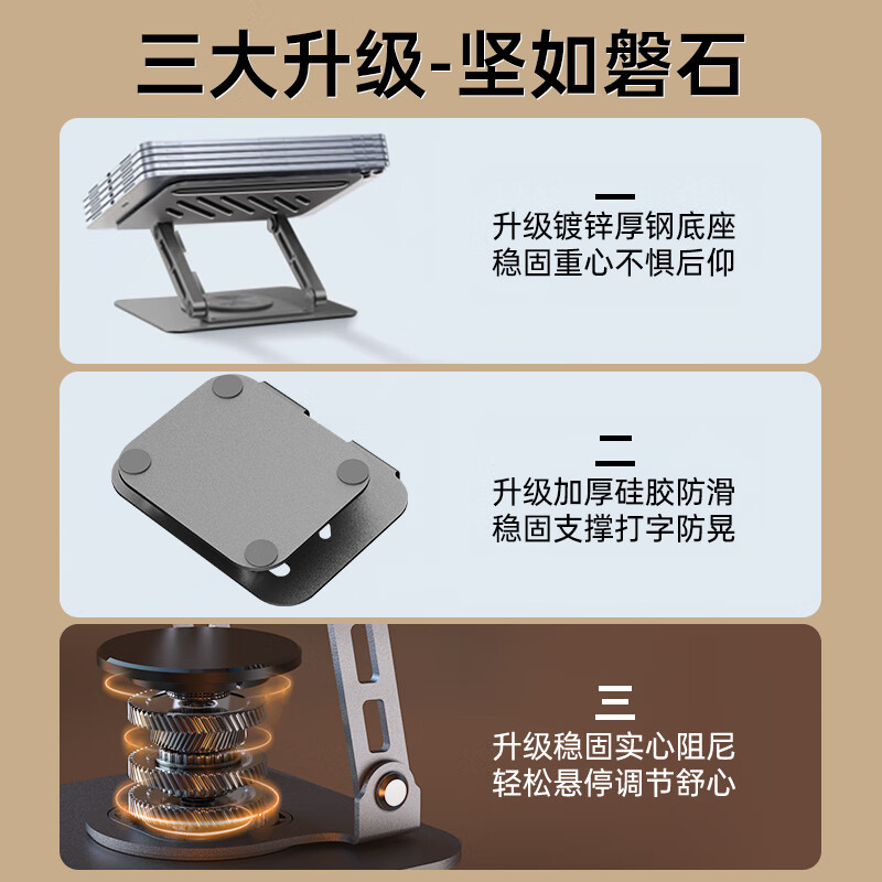 Kewo tablet stand ipad desktop mobile phone stand 360 multi-function rotating folding bed lazy artifact support shelf metal live video computer mobile phone universal