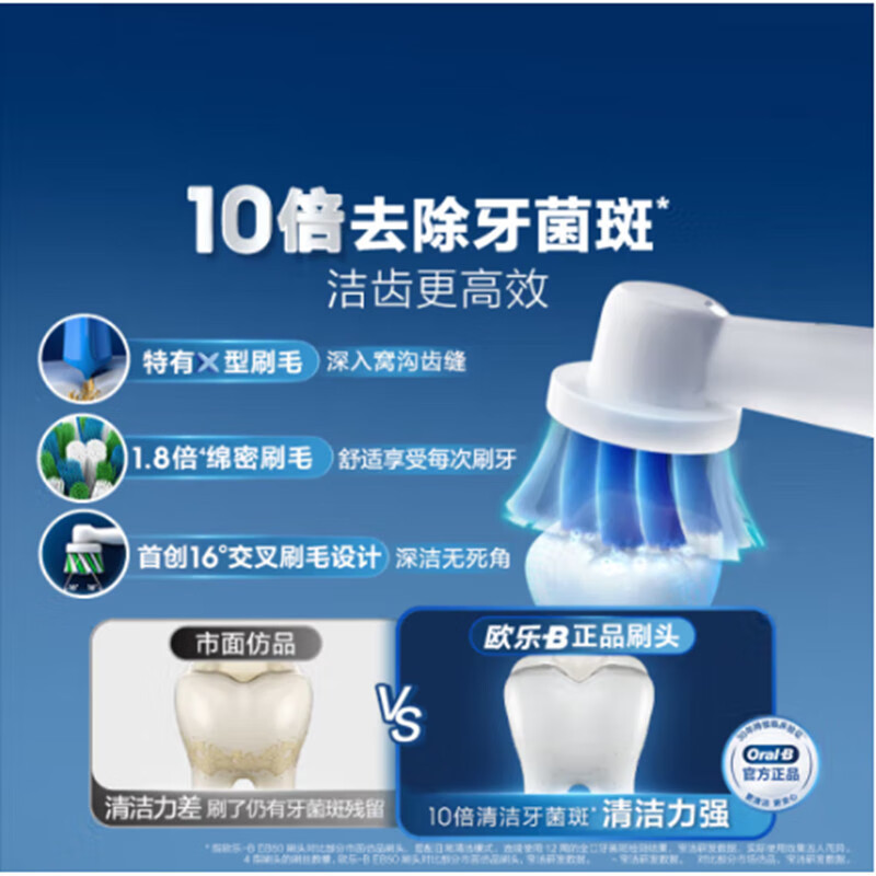 Oral-B's new adult brush head, ultra-soft gum protection, multi-angle sensitive cleaning - 4-pack electric toothbrush heads