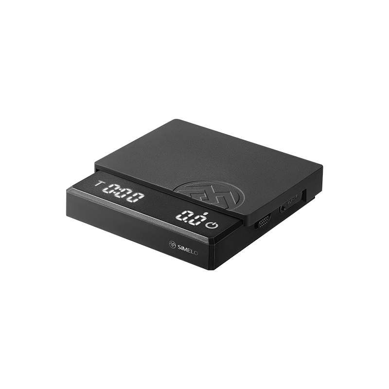 SIMELO coffee electronic scale kitchen food baking scale rechargeable smart digital display mini scale Italian hand brewing scale black