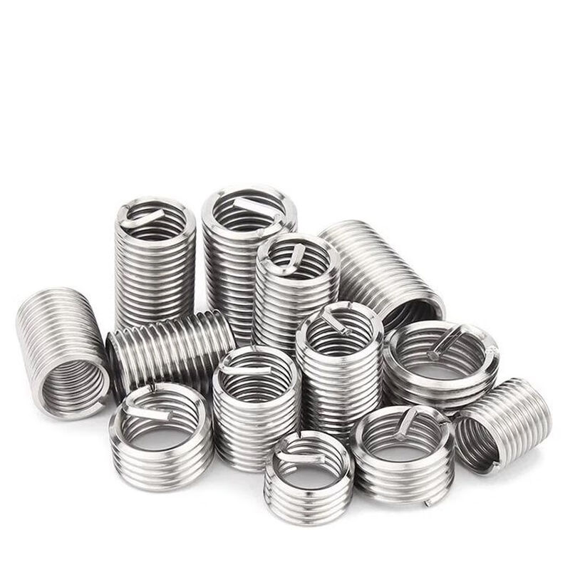 Steel wire screw sleeve 304 steel wire stainless steel screw sleeve braces screw thread sheath wire sleeve protective sleeve repair M1.6-M6 M1.6-0.35-1D (1000 pieces)