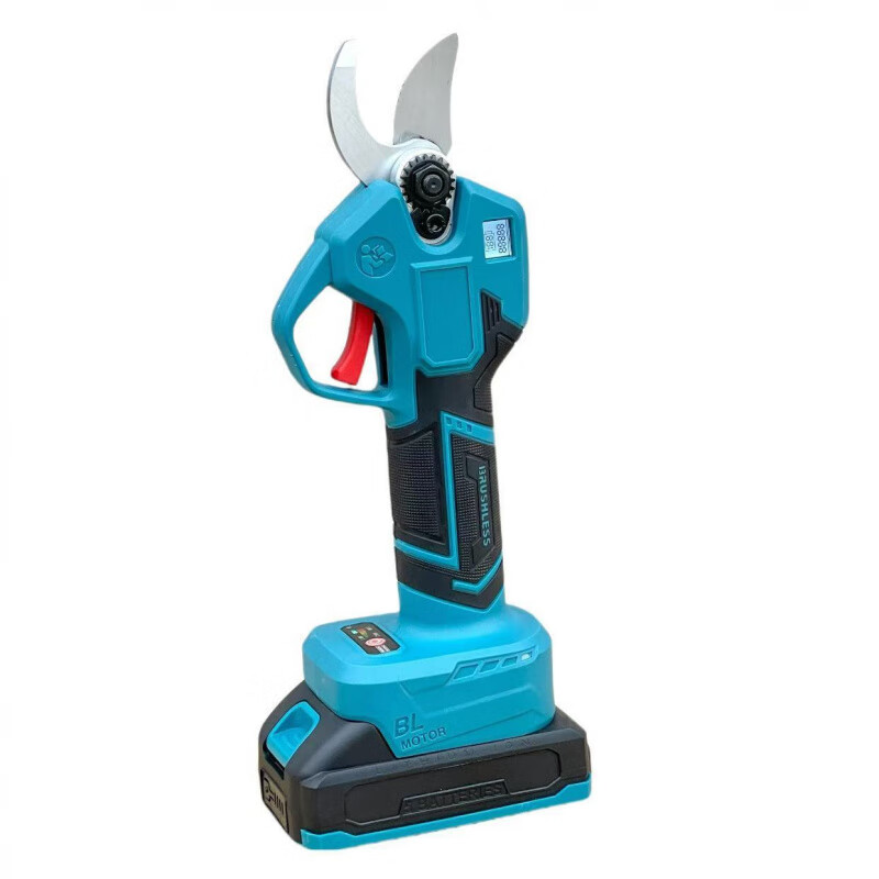 Kaosen lithium-ion pruning shears, new wireless garden electric shears, rechargeable brushless fruit tree shears, 2.5 opening bare metal (without digital display)