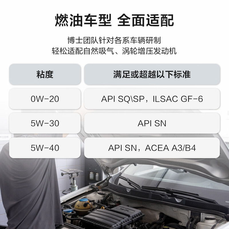 A sincere car maintenance company with classic minor maintenance, 4L fully synthetic engine oil + engine filter + working hours, pure fuel vehicle
