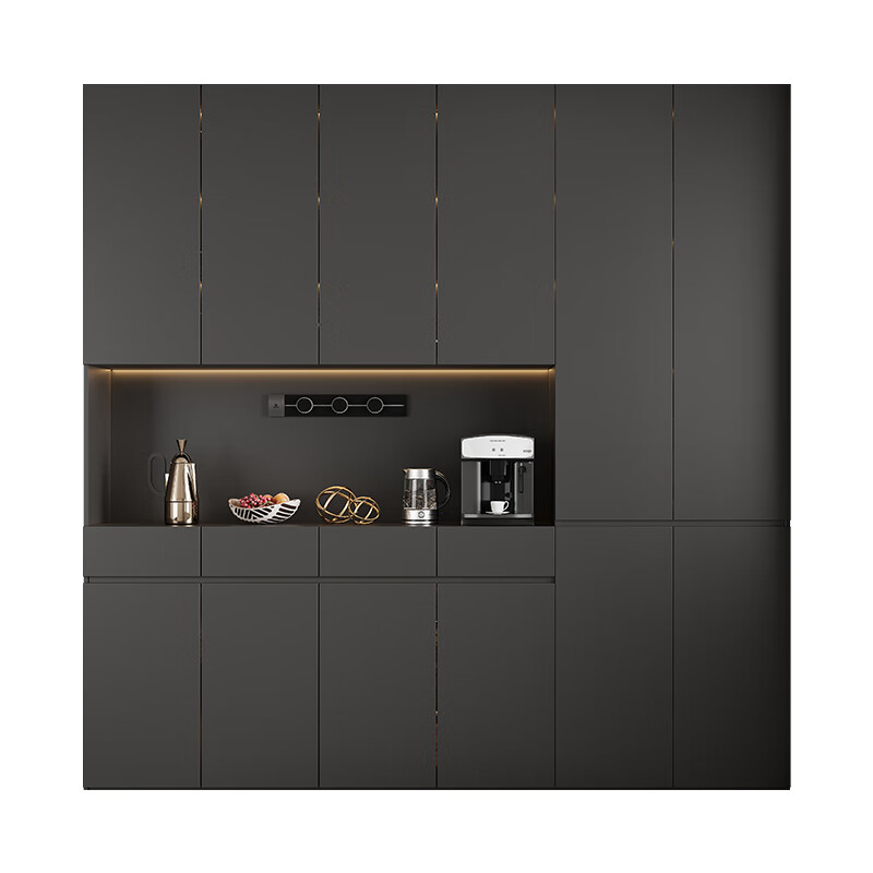 Momica ENF grade custom-made sideboard and dining table integrated 2.5/2.6/2.7/2.8 meters high cabinet wine cabinet storage cabinet 1.4 meters long * 2.6 meters high four-door sideboard six doors