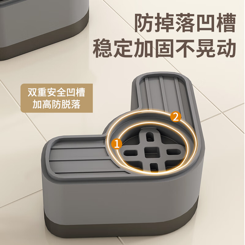 Love Orange drum washing machine base elevated rack silent anti-shake anti-slip anti-shock foot pads universal refrigerator bracket fixed shelf single-layer model height 4.5cm/anti-slip and stable 4 pieces
