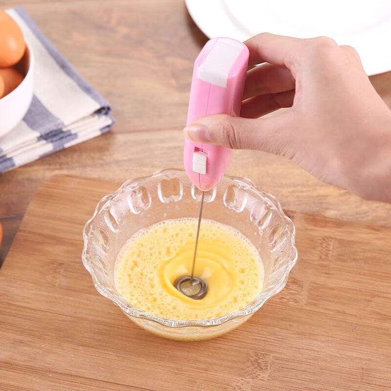 Electric egg beater, household milk frother, handheld wireless mini small automatic mixing stick, cream whipping artifact, electric egg beater, random color, beats eggs ten times faster