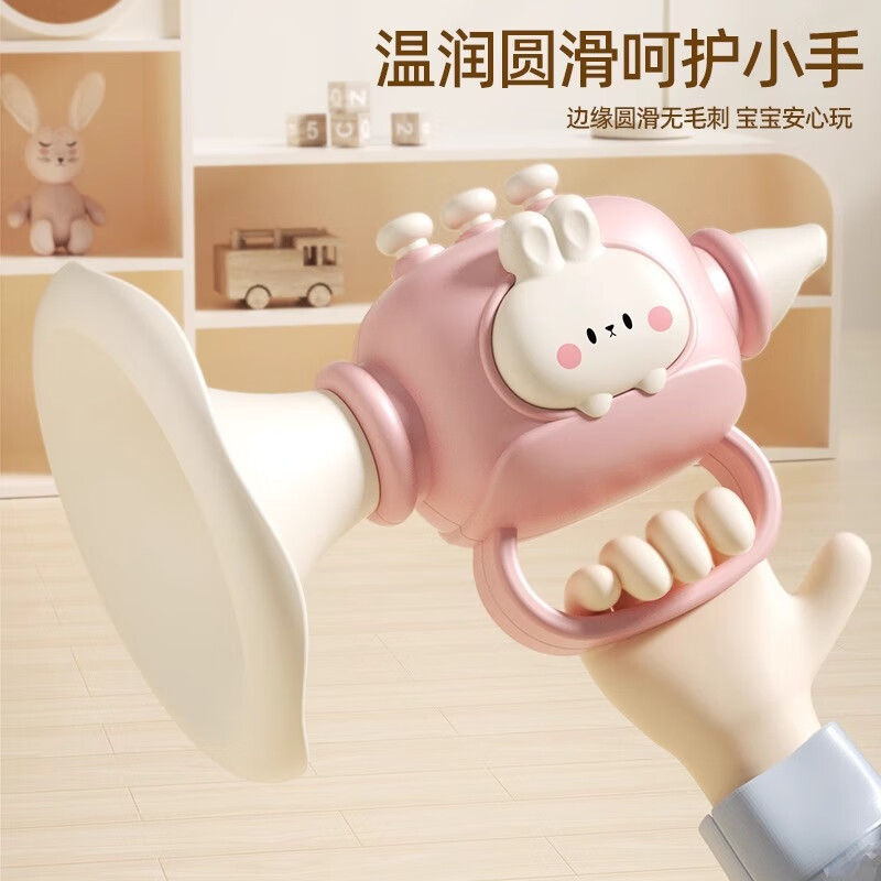 ZOZX trumpet children's 0-3 years old toy baby blowing music trumpet harmonica blowing whistle can be blown cute duck trumpet lemon yellow comes with a hanging neck rope