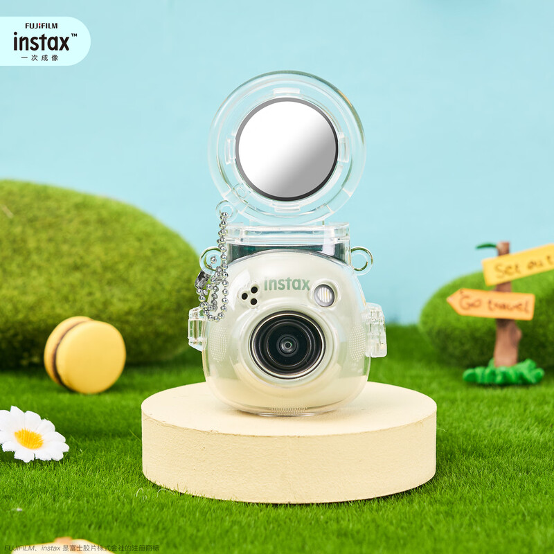 Fuji (FUJIFILM) gift 0.1 yuan + 2000 points redemption Fuji Orange Member Center gift - crystal case with shoulder strap model can be selected