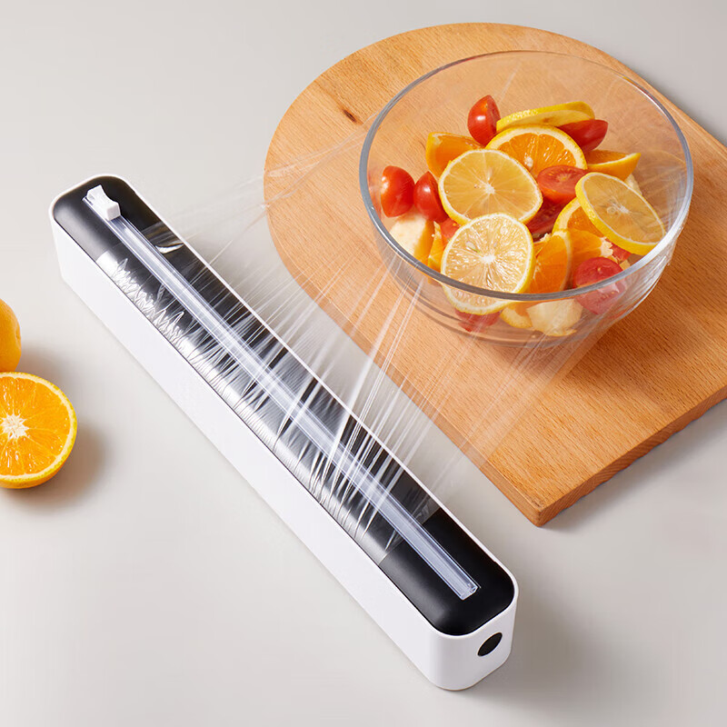 Baiji plastic wrap cutter magnetic refrigerator artifact kitchen household food disposable plastic wrap tear-off box