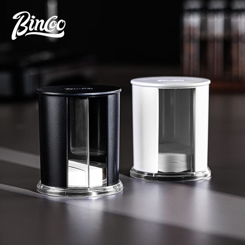 Bincoo Italian coffee filter paper storage box dust-proof filter paper box coffee machine handle round powder bowl filter paper universal