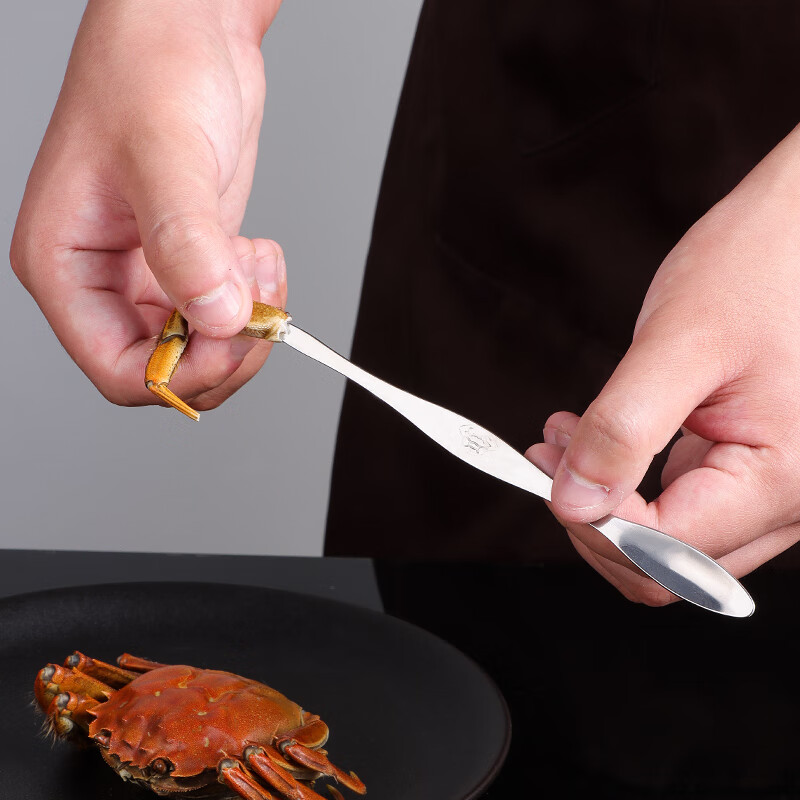 Baijie eight-piece crab-eating tools, crab-eating special tools, hairy crab claws, crab needles, crab scissors, 4-piece set for peeling crabs