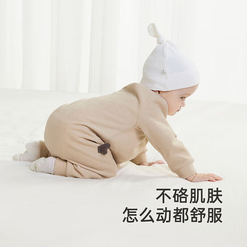 YEEHOO baby clothes autumn and winter double-sided velvet warm onesies for boys and girls rompers and baby clothes