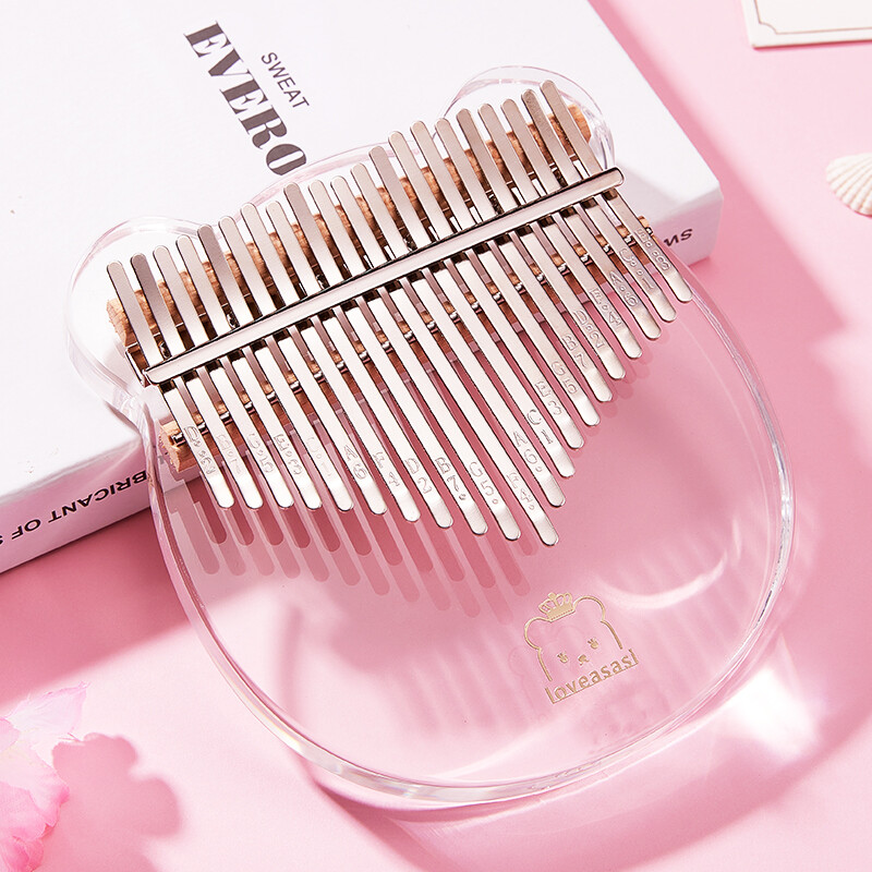 Assas Thumb Piano 21-tone Kalimba Finger Piano Birthday Gift Beginner Adult Children's Instrument Bear
