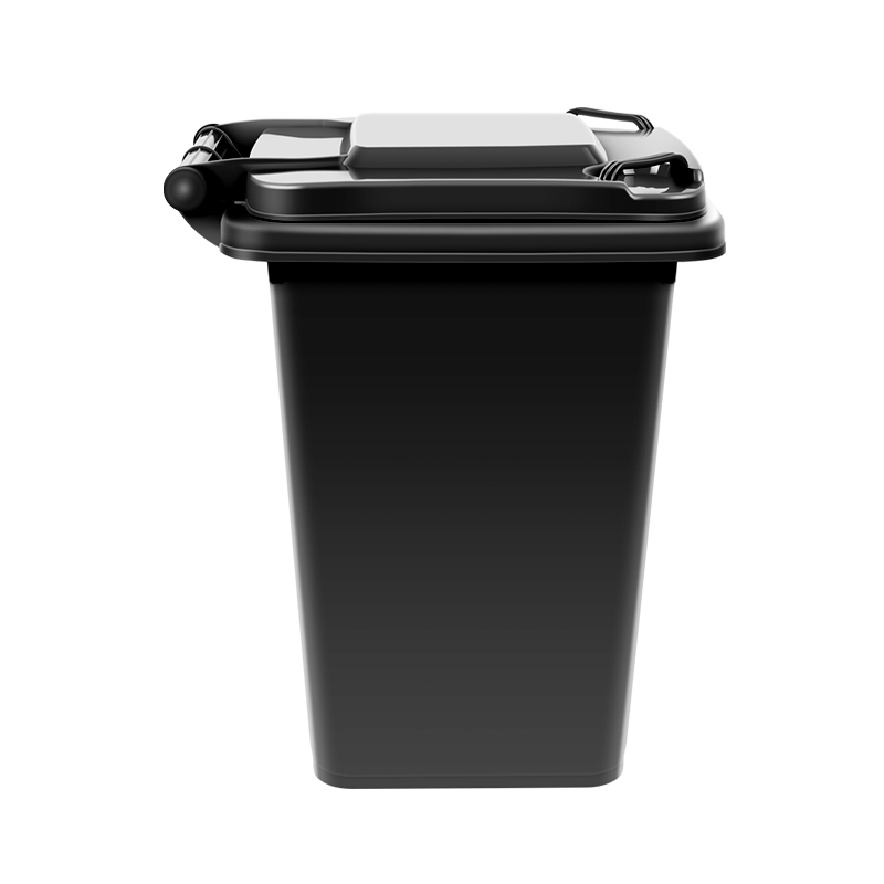 Senser large outdoor trash can with cover and wheels large capacity indoor and outdoor property outdoor hotel school black