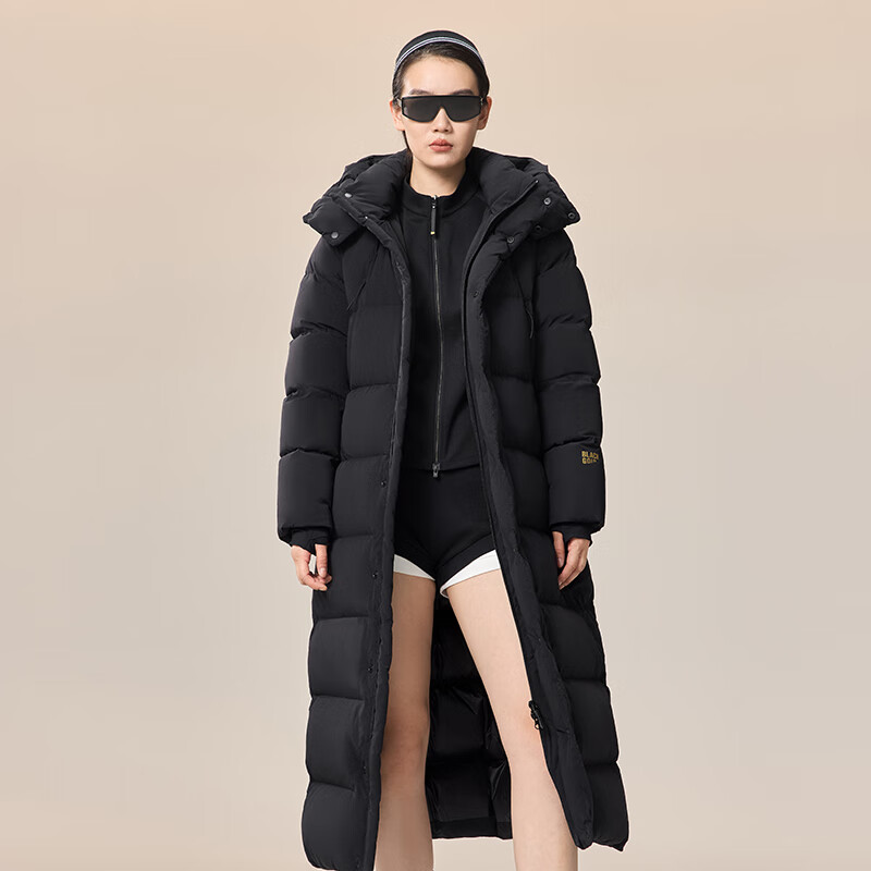 Govan Black Gold Goose Down Jacket Queen 5.0 Nine Plates 25 Years New Women's Long Puff Winter Down Jacket Black M