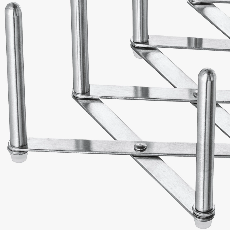 IKEA VARIERA pot lid storage piece modern Nordic stainless steel dish storage simple pot lid storage piece stainless steel