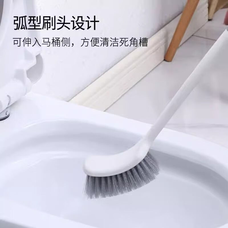 Best selling on the whole network long handle toilet brush bathroom cleaning brush artifact light luxury style bathroom best selling long handle toilet brush 3 pack