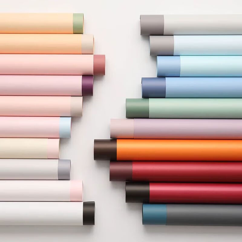 Teacher's Day Ouya paper flower bouquet wrapping paper waterproof two-color flower shop materials handmade flower wrapping paper diy material X1hd2 champagne + matcha 58*58cm/20 sheets